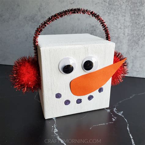 Wood Block Snowman Craft - Crafty Morning