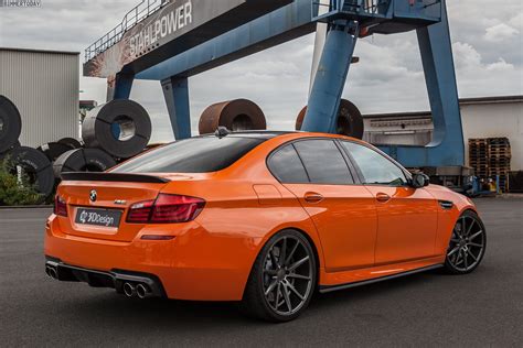 CFD zeigt BMW M5 F10 mit 3D Design-Tuning in Feuerorange