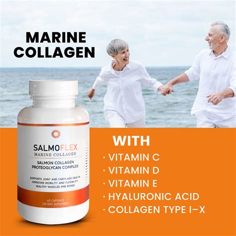 Vitasei Salmoflex Marine Collagen Peptides Pills W/Hyaluronic Acid ...