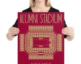 Boston College Alumni Stadium Poster - Etsy