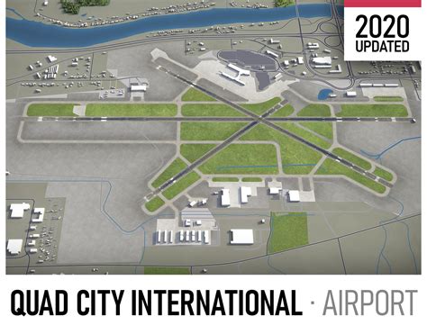 3D model Moline Quad City International Airport - MLI