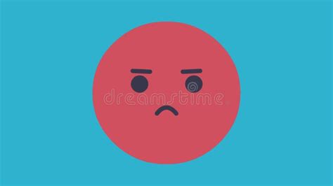 Animated Emoji Expressing Anger and Annoyance Stock Footage - Video of ...