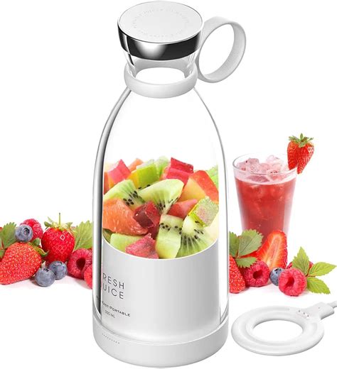 Fresh Juice - Smoothie Maker tragbarer Mixer 350ml portable blender mit USB induktions ...