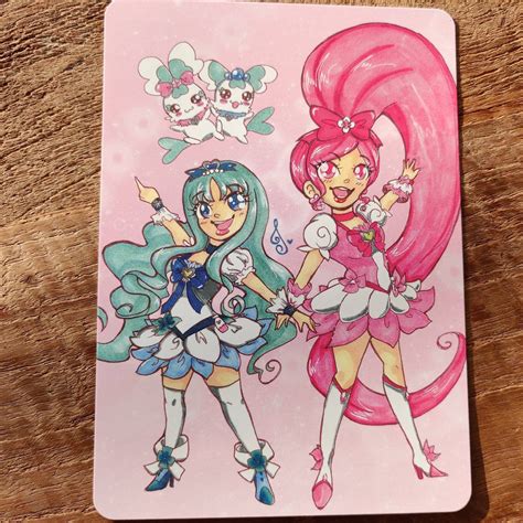 Heartcatch Precure Cure Blossom and Cure Marine Card - Etsy Australia