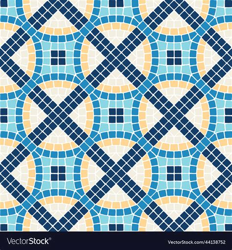 Ancient mosaic seamless pattern decorative Vector Image