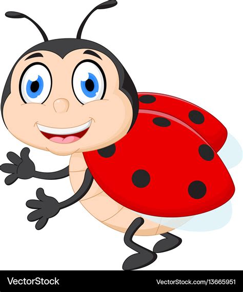 A Cheerful Ladybug Clipart Cartoons By Vectortoons | Images and Photos ...