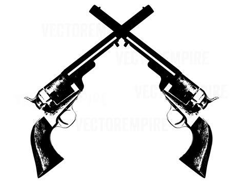 Revolver SVG,Wild West SVG,Gun Logo,Crossed Pistols Svg,Crossed Guns Svg,AI,Eps, Art ...