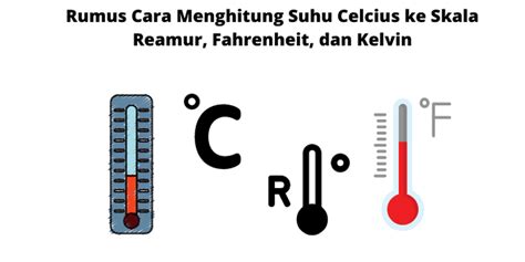 Rumus Cara Menghitung Suhu Celcius ke Skala Reamur, Fahrenheit, dan Kelvin