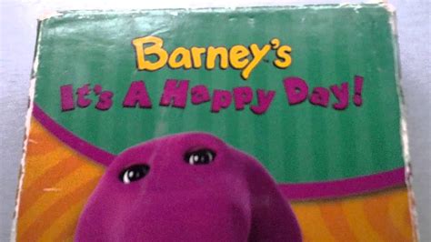 BARNEY VIDEO - BARNEY'S IT'S A HAPPY DAY! - HIT EDITION VHS - YouTube