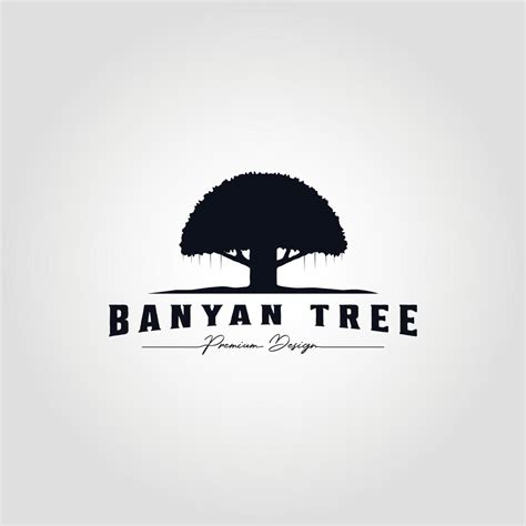 banyan tree logo vintage vector illustration template icon design 5183363 Vector Art at Vecteezy