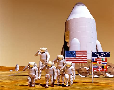 Astronaut Crew on Mars – NASA Mars Exploration