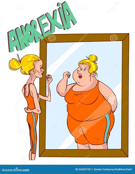 Body Dysmorphia, Anorexia, Bulimia Stock Photo | CartoonDealer.com ...