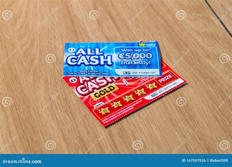 Irish Lottery Scratch Cards Editorial Photo - Image of gambling, game: 167597926