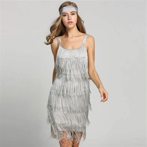 1920s-Great-Gatsby-Dress-Slash-Neck-Strappy-Tiered-Fringe-Dress-Vintage ...