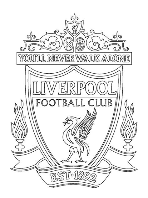 Disegni da colorare di Liverpool Football Club | disegnibellidacolorare.it