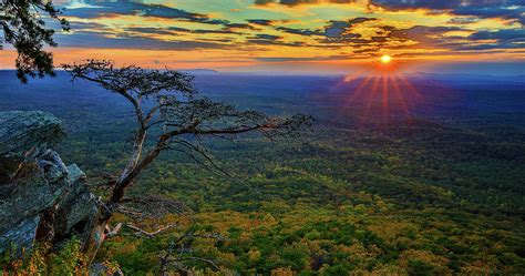 Cheaha Mountain Pulpit Rock Sunset 1 Photograph by James Frazier | Pixels