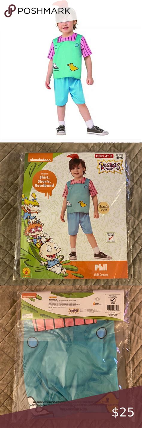 Nickelodeon RUGRATS Phil/Lil Toddler Costume 3T-4T | Phil and lil ...