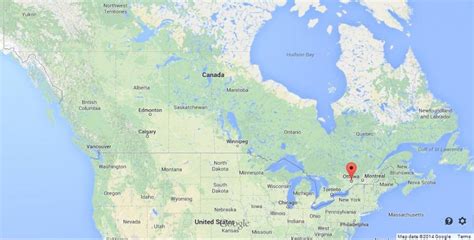 Ottawa on Map of Canada