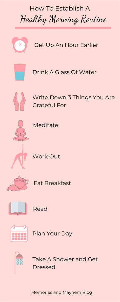 How To Establish A Healthy Morning Routine | Healthy morning routine, Self improvement tips ...