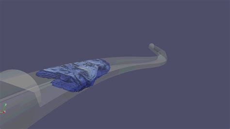 Tunnel fire simulation. Smoke dispersion and temperature contours ...