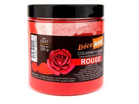 Red Food Colouring Powder - Fat soluble - 100g - Déco Relief - Meilleur du Chef