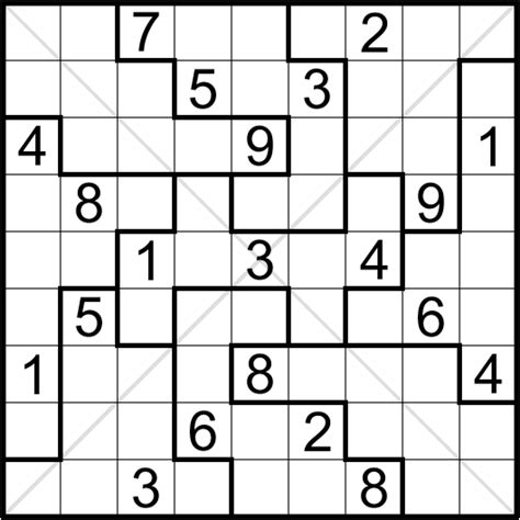 Sudoku Mania: Irregular Diagonal N1