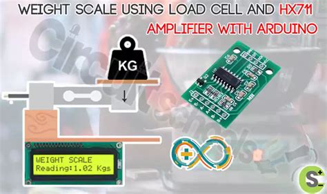 Weighing scale using load cell and HX711 amplifier with Arduino ...