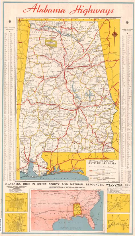 Alabama Road Map With Exit Numbers - Florida Map