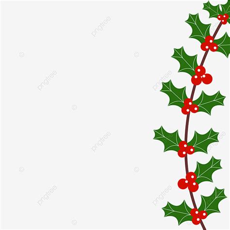 Holly Christmas Border Clipart Vector, Christmas Holly Border Vector ...