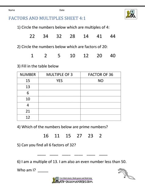 Mon DR de Math sur les multiples