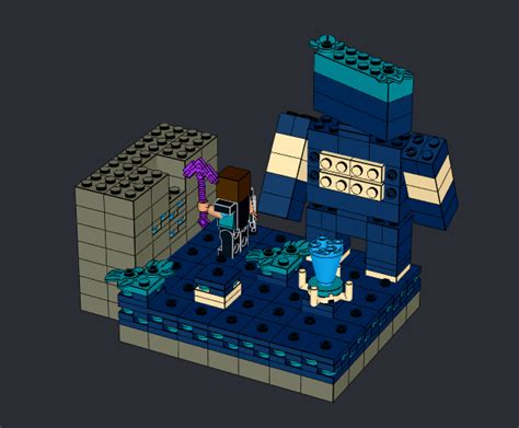 I tried making a deep dark lego minecraft set : r/Minecraft