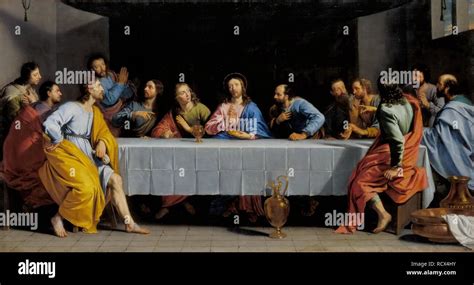 The Last Supper. Museum: Musee du Louvre, Paris. Author: CHAMPAIGNE ...