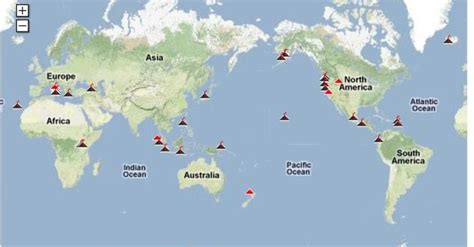 World Super Volcanoes Map