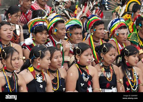 The image of Angami Naga tribe men at Hornbill festival, Nagaland, Inda Stock Photo - Alamy