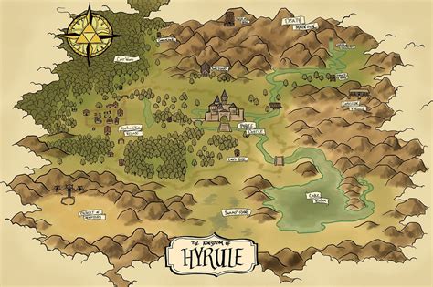 Map of Hyrule The Era of Light and Dark