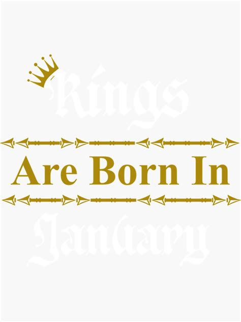 "JANUARY BIRTHDAY QUOTES " Sticker for Sale by Haroldpez | Redbubble