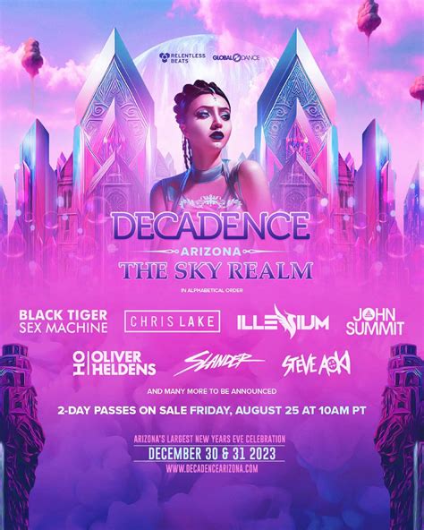 RELENTLESS BEATS PUSHES THE LIMIT WITH DECADENCE ARIZONA: THE SKY REALM PHASE 01 LINEUP ...