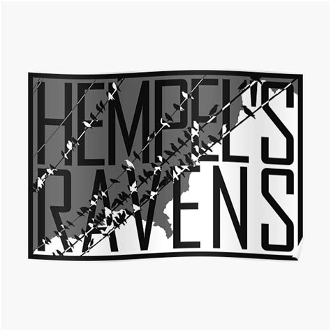 "Hempel's raven paradox" Poster for Sale by HolophraseD | Redbubble