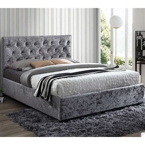 Cologne Crushed Velvet Bed Frame | Velvet bed frame, Crushed velvet bed, Fabric bed frame