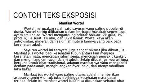 Teks Eksposisi Contoh, Struktur, Pengertian, Ciri, Kaidah, Tujuan, Jenis