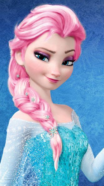 red hair elsa | Frozen Elsa - Pink Hair Color Frozen Disney, Walt Disney, Frozen Cartoon, Frozen ...