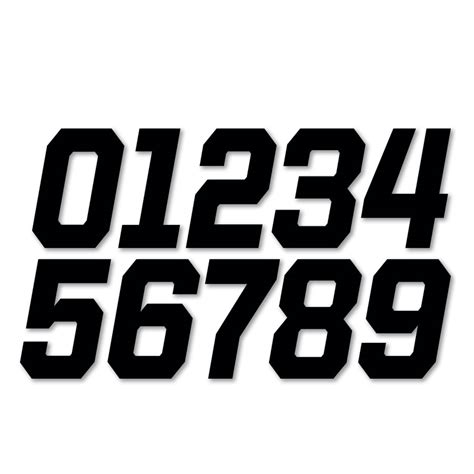 Racing Number Decals