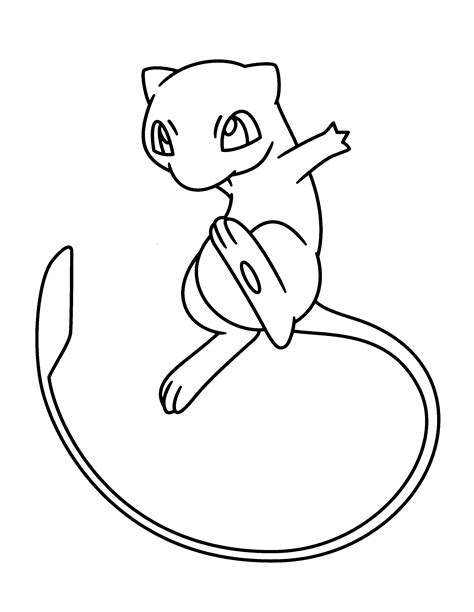 Mew Pokemon Coloring Pages 2019 | Educative Printable | Pokemon ...