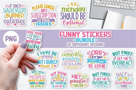 Funny sarcastic Stickers Bundle