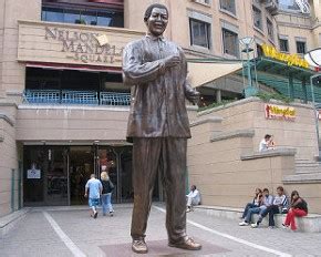 Visit the statue at Nelson Mandela Square - Johannesburg