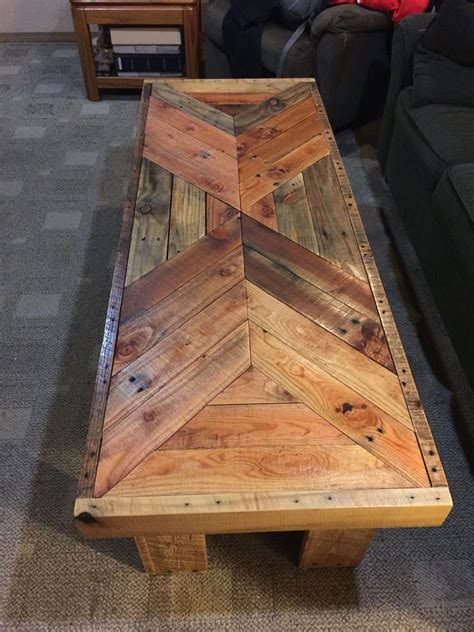 Coffee table made from pallet wood. I used pocket holes for all the ...