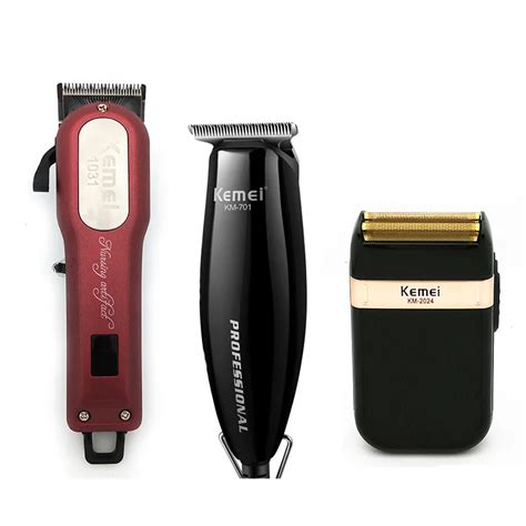 Kemei Professional Hair Trimmer Powerful Electric Hair Clipper Shaver ...