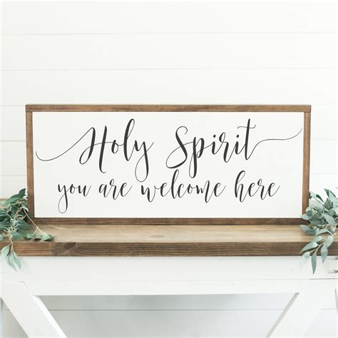 Holy Spirit You Are Welcome Here Sign Holy Spirit Sign | Etsy