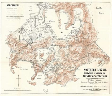 Southern Luzon. Showing Portion of Theater of Operations. 8th Army ...