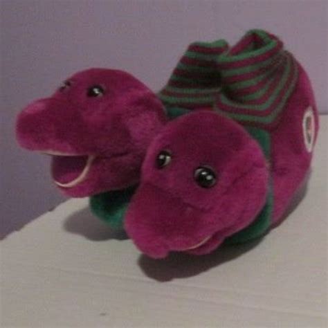 Vintage Barney Slippers on Mercari | Barney, Barney the dinosaurs, Slippers